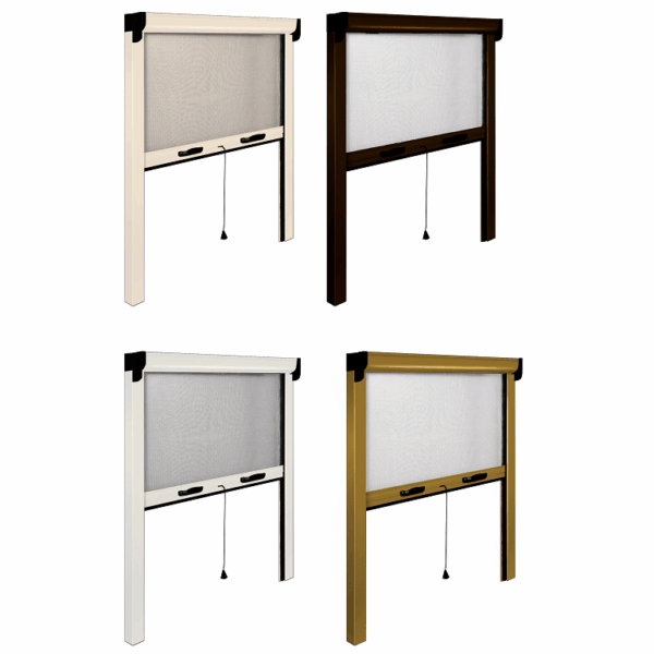 Zanzariera finestra a rullo riducibile frizionata Opera kit completa cm.100x160 varie finiture | Irs